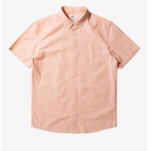 Quiksilver Peach Casual Button Down Shirt